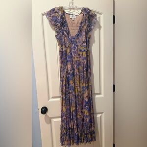 Cleobella Purple and Yellow Maxi Dress